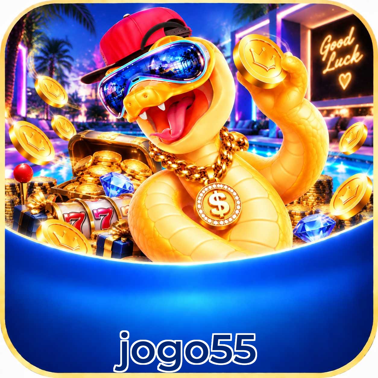 Catálogo de slots da jogo55 com RTP médio de 96,52%